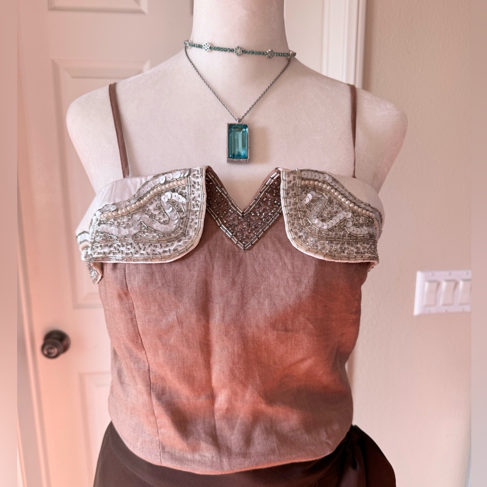 Nina Austin linen top size 6